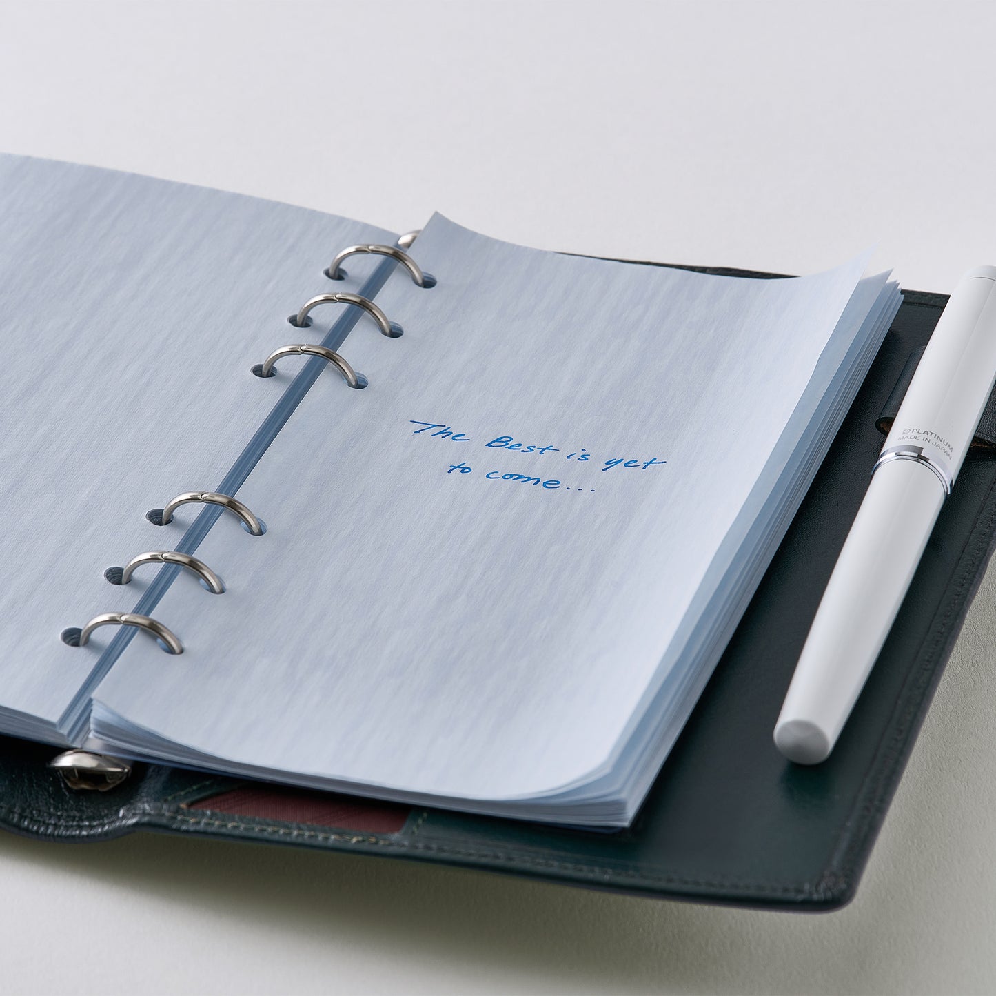 システム手帳リフィル ケイトジョーオニオンスキン ペールブルー バイブルサイズ