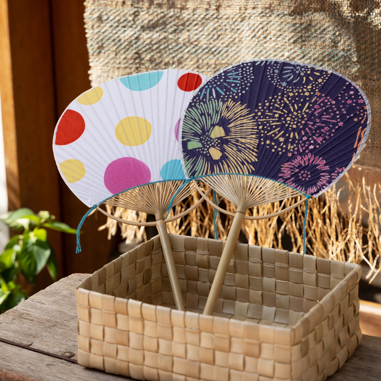 布うちわ 打上花火