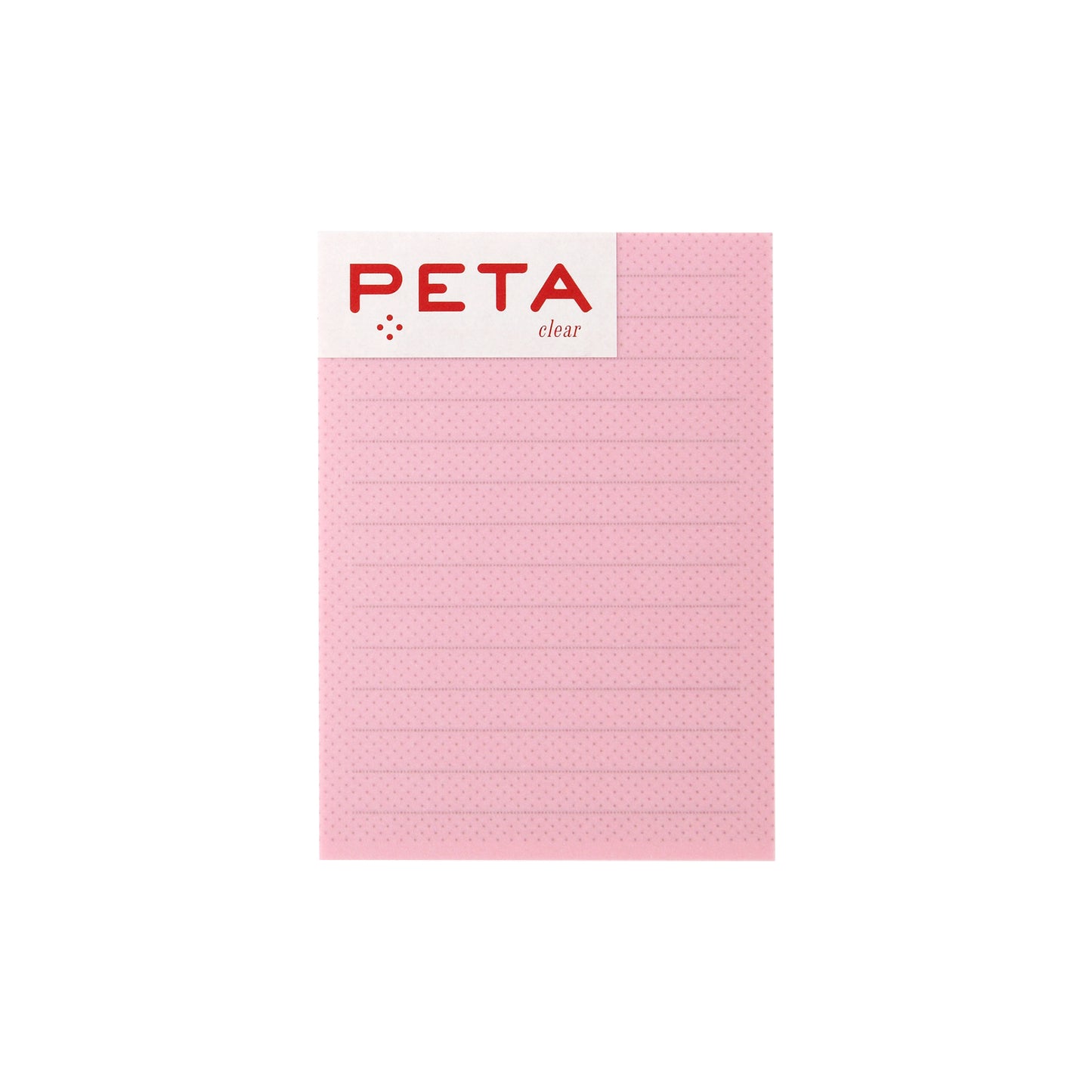 PETA clear L Pink Border line