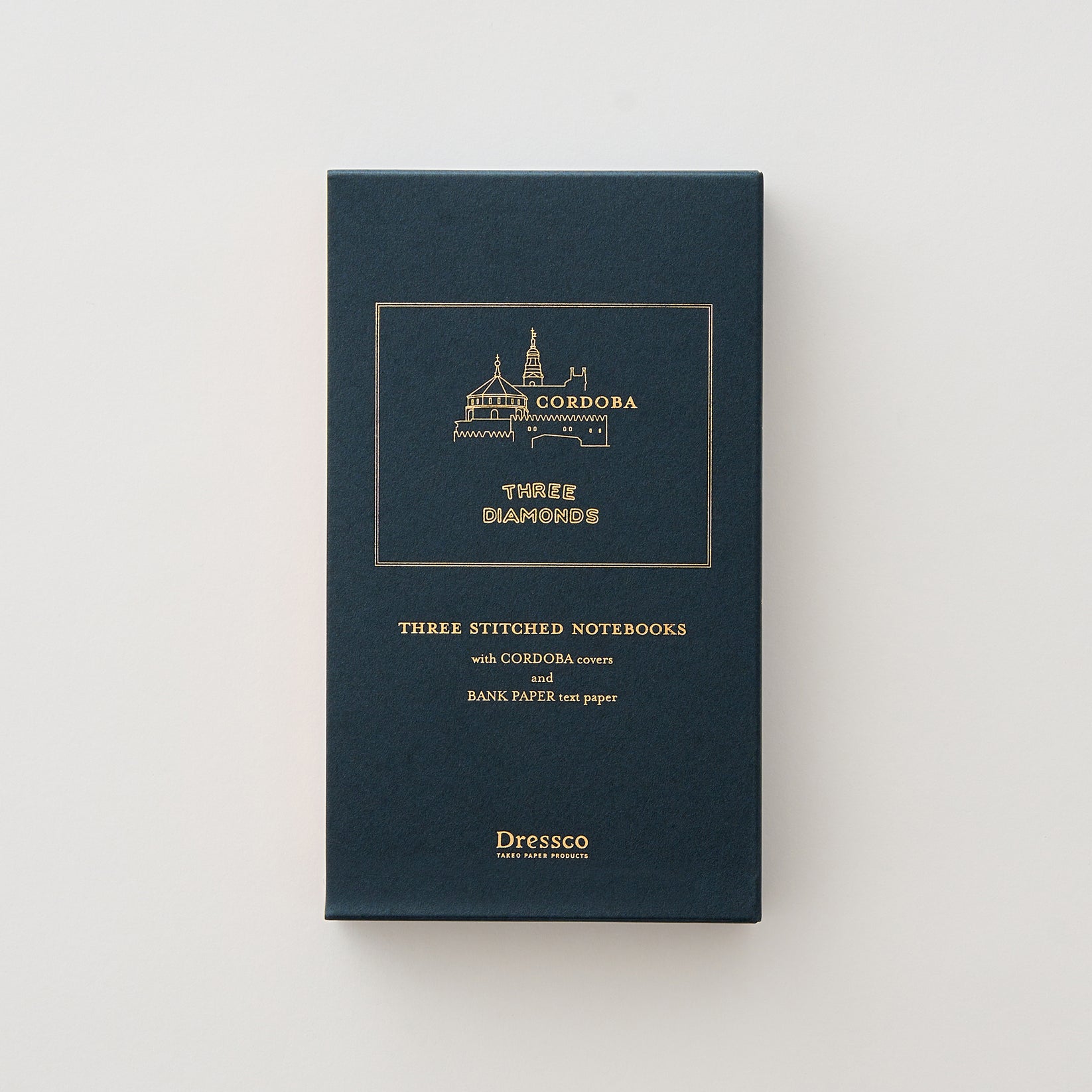 TAKEO PAPER Dressco Stitch Notebook - Cordoba Book Case Set