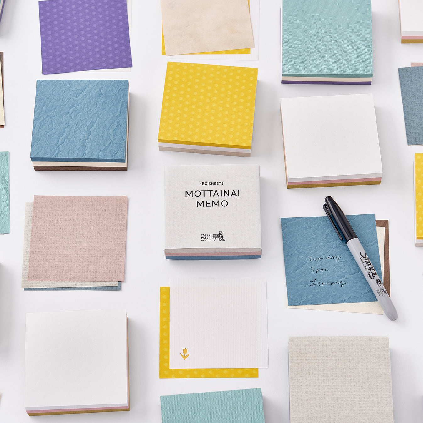 TAKEO PAPER MOTTAINAI MEMO - Assorted 20