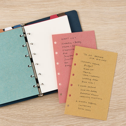 システム手帳リフィル ファーストヴィンテージ 5色 ミニ6サイズ