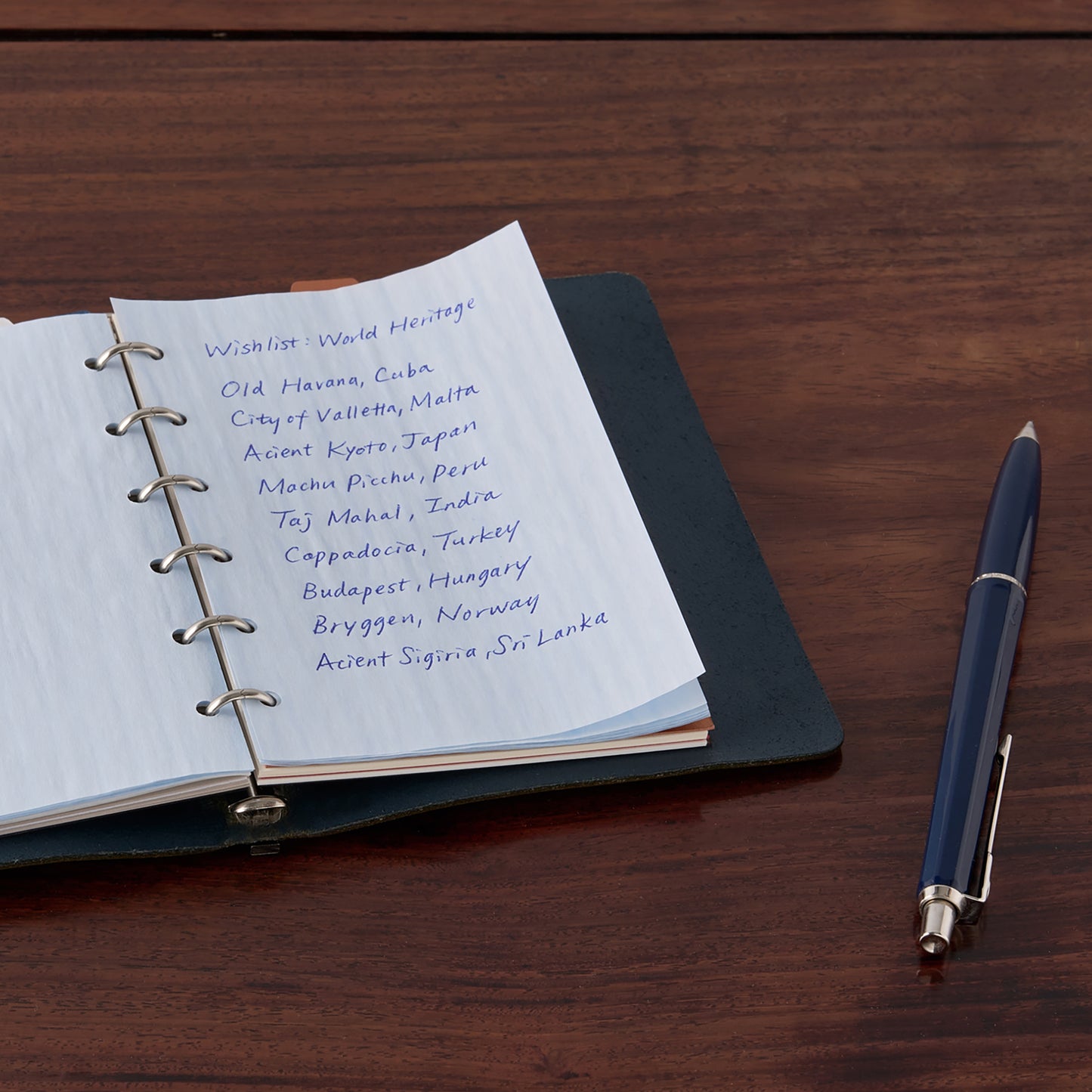 システム手帳リフィル ケイトジョーオニオンスキン ペールブルー ミニ6サイズ