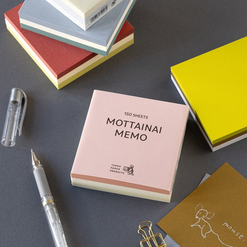TAKEO PAPER MOTTAINAI MEMO - Assorted 27