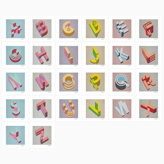 A to Z card 26文字セット