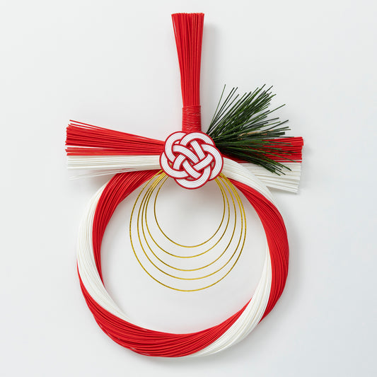 紅白水引輪飾り