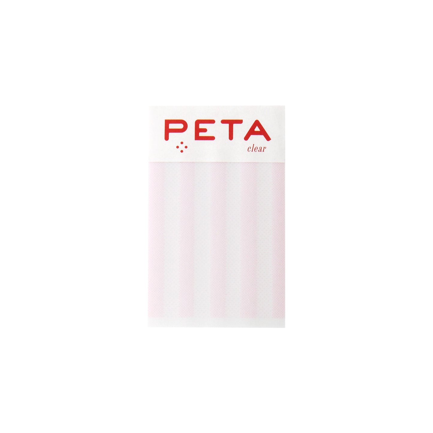 PETA clear S Pink Stripe