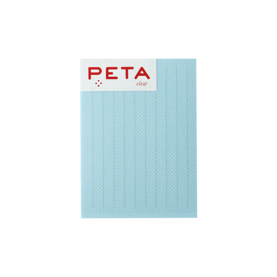 PETA clear L Blue Stripe line