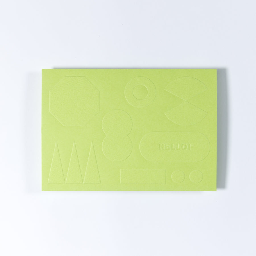 PAPER PALETTE メッセージ HELLO! マーメイド もえぎ
