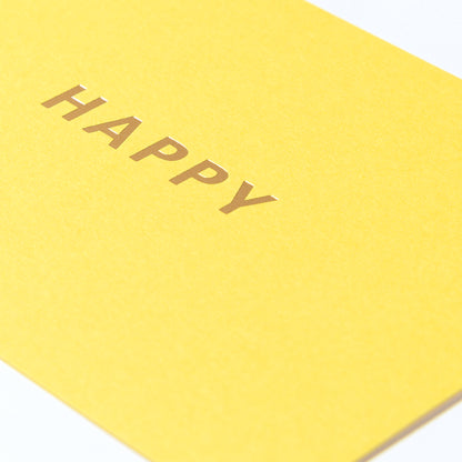 PAPER PALETTE メッセージ HAPPY NTラシャ 黄色