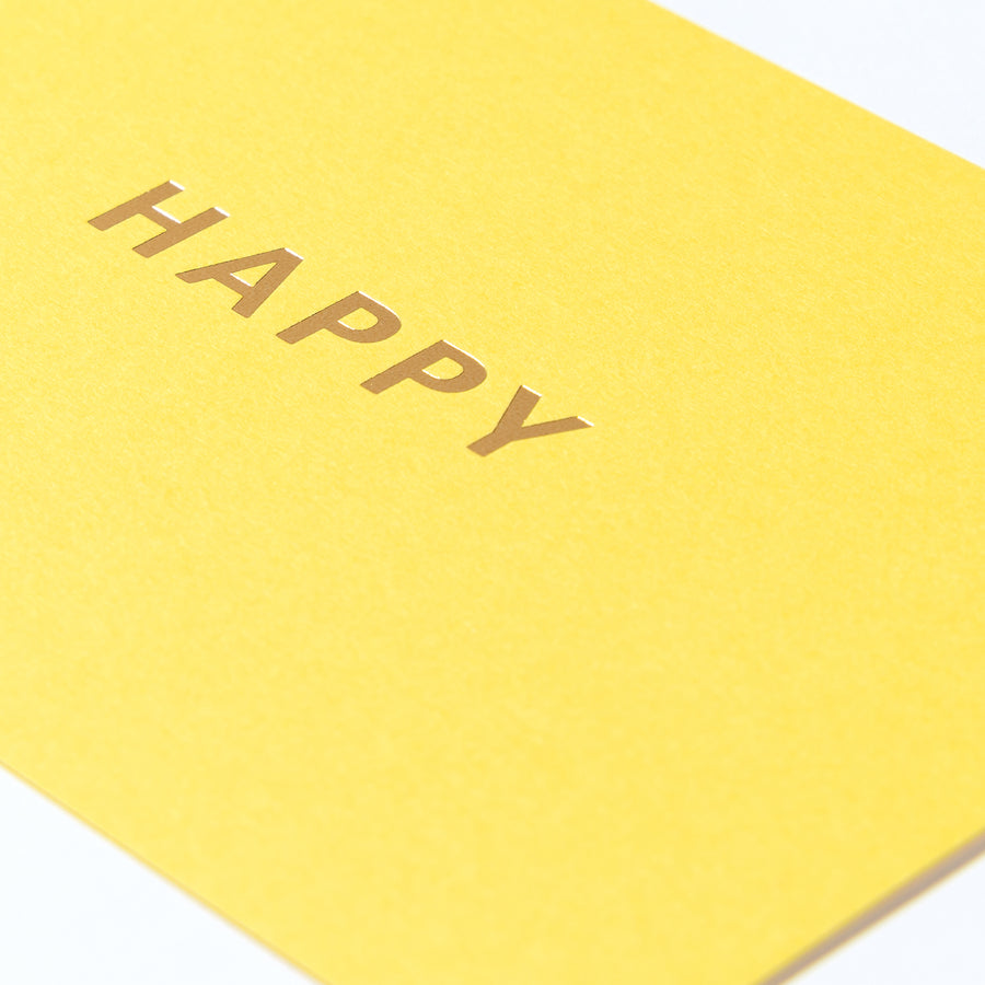 PAPER PALETTE メッセージ HAPPY NTラシャ 黄色